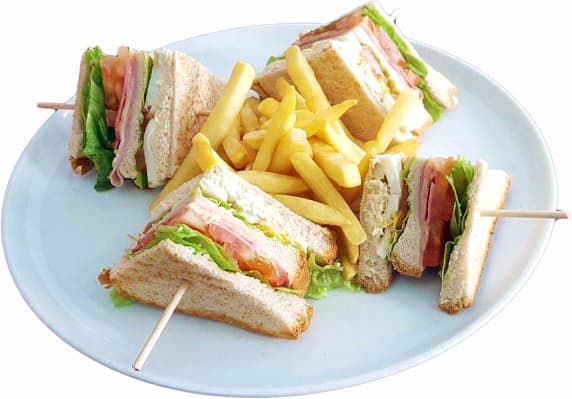 Tosta Club com Batata Frita